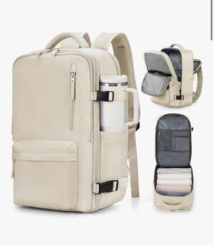 VGCUB Expandable Large Travel Backpack for Women and Men, Flight Approved Carry-